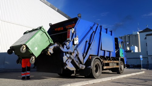 Modern grab lorry ready for hire in Raynes Park