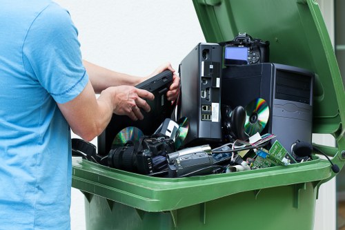 Electronic waste recycling facilities in Raynes Park