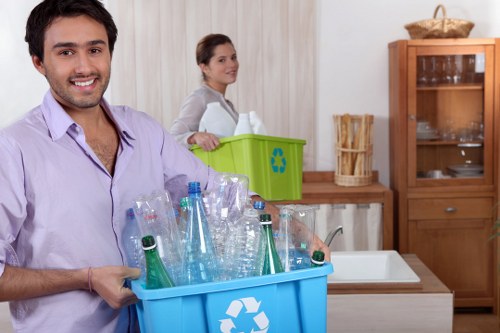 Recycling materials at a construction site