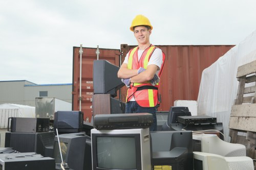 Efficient waste removal equipment in action